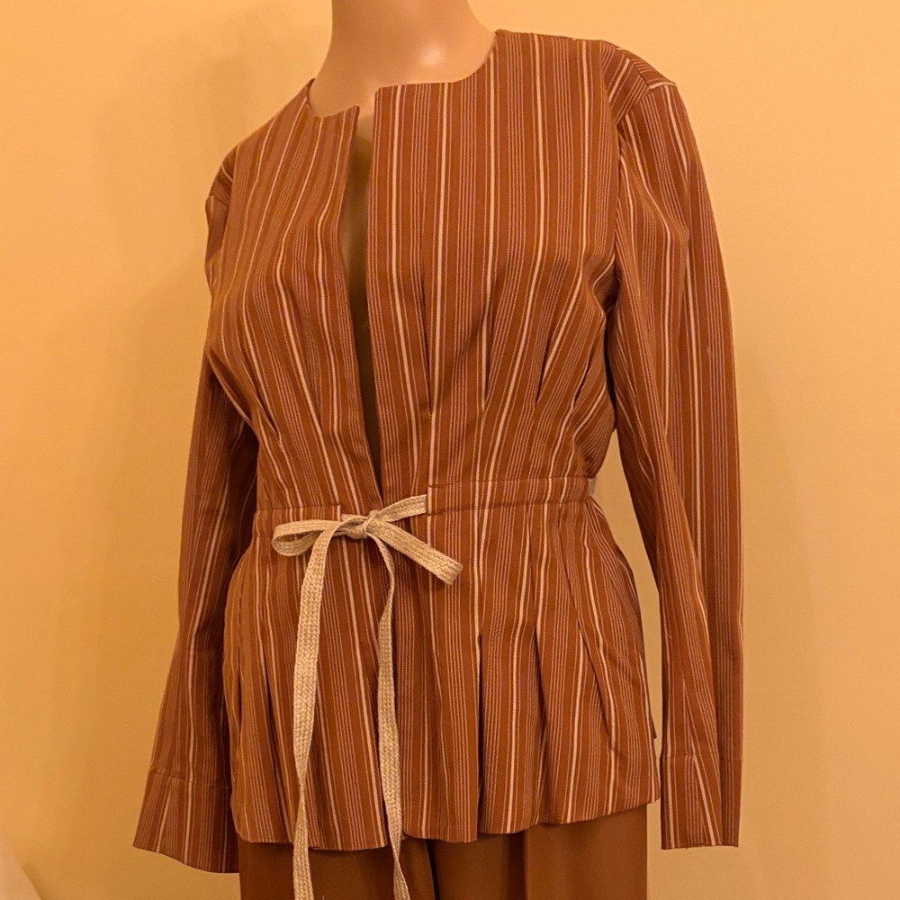 Dondup Italian Cotton Blend Tie-Waist Blazer - NEW